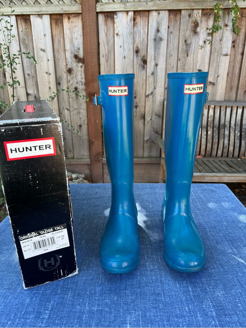 Hunter Tall Teal Rainboots
